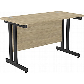 SmartLine Compact Twin Upright Rectangular Office Desk - Office Desks