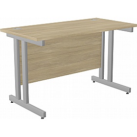 SmartLine Compact Twin Upright Rectangular Office Desk - Office Desks