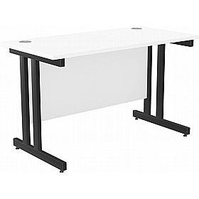 SmartLine Compact Twin Upright Rectangular Office Desk - Office Desks