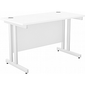 SmartLine Compact Twin Upright Rectangular Office Desk - Office Desks