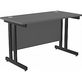 SmartLine Compact Twin Upright Rectangular Office Desk - Office Desks