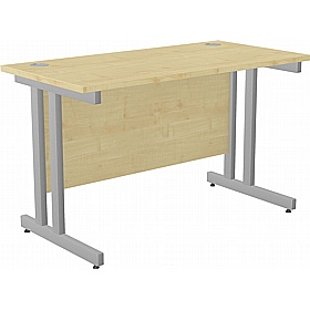 SmartLine Compact Twin Upright Rectangular Office Desk - Office Desks