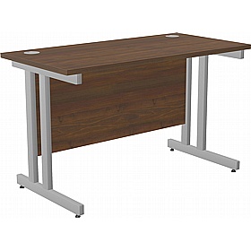 SmartLine Compact Twin Upright Rectangular Office Desk - Office Desks