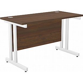 SmartLine Compact Twin Upright Rectangular Office Desk - Office Desks