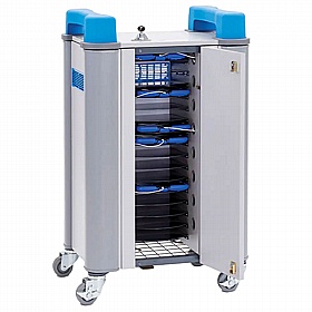 LapCabby Tab 16H Horizontal Single Door Tablet Charge & Sync Storage Trolley - School Furniture