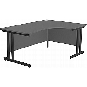 SmartLine Twin Upright Ergonomic Radial Office Desks - Office Desks