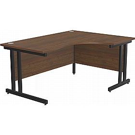 SmartLine Twin Upright Ergonomic Radial Office Desks - Office Desks