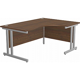 SmartLine Twin Upright Ergonomic Radial Office Desks - Office Desks