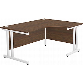SmartLine Twin Upright Ergonomic Radial Office Desks - Office Desks