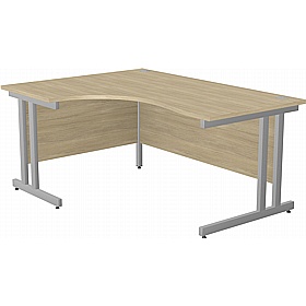 SmartLine Twin Upright Ergonomic Radial Office Desks - Office Desks