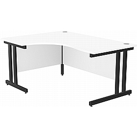 SmartLine Twin Upright Ergonomic Radial Office Desks - Office Desks