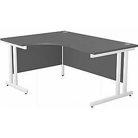 SmartLine Twin Upright Ergonomic Radial Office Desks - Office Desks