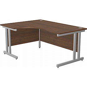 SmartLine Twin Upright Ergonomic Radial Office Desks - Office Desks