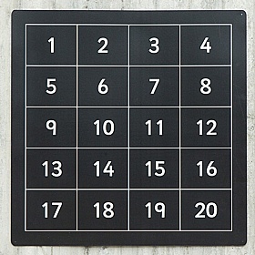 Outdoor Numbered Chalkboards