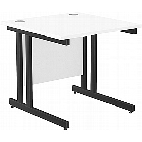 SmartLine Twin Upright Rectangular Office Desk - Office Desks