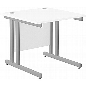 SmartLine Twin Upright Rectangular Office Desk - Office Desks