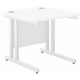 SmartLine Twin Upright Rectangular Office Desk - Office Desks