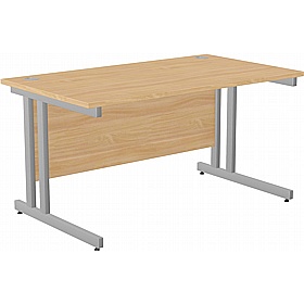 SmartLine Twin Upright Rectangular Office Desk - Office Desks