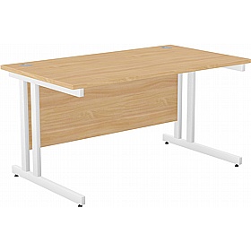 SmartLine Twin Upright Rectangular Office Desk - Office Desks
