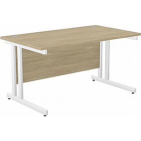 SmartLine Twin Upright Rectangular Office Desk - Office Desks
