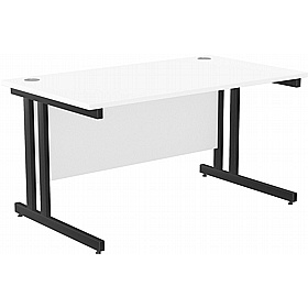 SmartLine Twin Upright Rectangular Office Desk - Office Desks