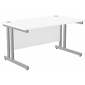 SmartLine Twin Upright Rectangular Office Desk - Office Desks