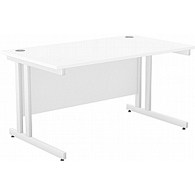 SmartLine Twin Upright Rectangular Office Desk - Office Desks