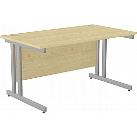 SmartLine Twin Upright Rectangular Office Desk - Office Desks