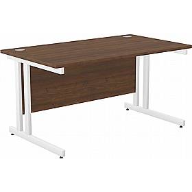 SmartLine Twin Upright Rectangular Office Desk - Office Desks