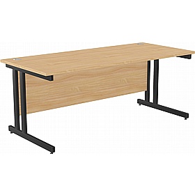 SmartLine Twin Upright Rectangular Office Desk - Office Desks