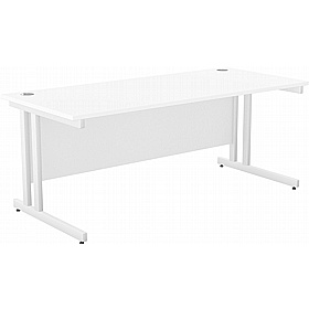 SmartLine Twin Upright Rectangular Office Desk - Office Desks