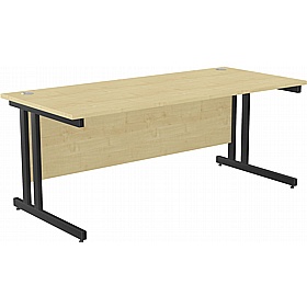 SmartLine Twin Upright Rectangular Office Desk - Office Desks