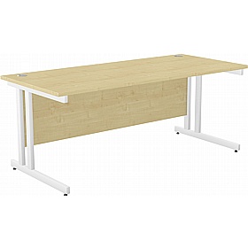 SmartLine Twin Upright Rectangular Office Desk - Office Desks