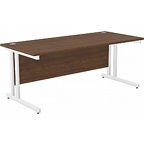 SmartLine Twin Upright Rectangular Office Desk - Office Desks