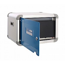 DeskCabby 16V Vertical Tablet Charging and Storage Desktop Cabinet - School Furniture