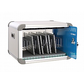 DeskCabby 16V Vertical Tablet Charging and Storage Desktop Cabinet - School Furniture