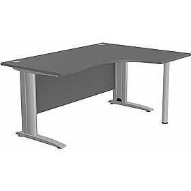 SmartLine Ergonomic Radial Cable Managed Office Desks - Office Desks