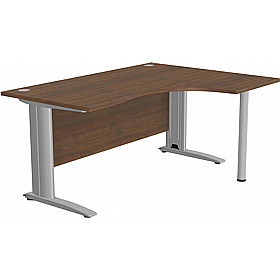 SmartLine Ergonomic Radial Cable Managed Office Desks - Office Desks