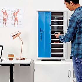 LapCabby Lyte 10H Tablet Charging and Storage Cabinet - School Furniture