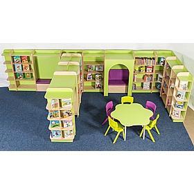 KubbyClass Double Sided Library Bookcases - School Furniture