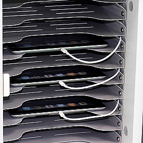 LapCabby Lyte 10H Single Door Tablet Charging and Storage Cabinet - School Furniture