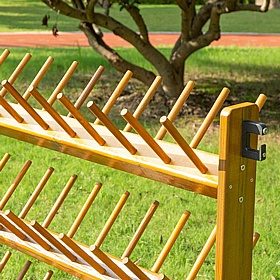 Outdoor Mobile Double Sided Welly Storage - School Furniture