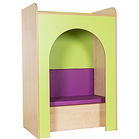 KubbyClass Library Reading Nook with Upholstered Seat