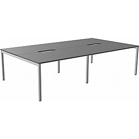 SmartLine 4 Person Back to Back Bench Office Desking - Office Desks