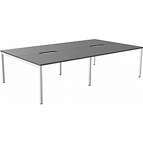 SmartLine 4 Person Back to Back Bench Office Desking - Office Desks