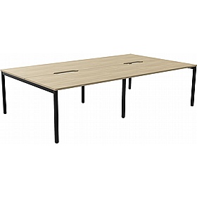 SmartLine 4 Person Back to Back Bench Office Desking - Office Desks