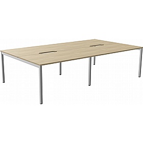 SmartLine 4 Person Back to Back Bench Office Desking - Office Desks
