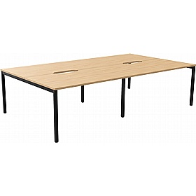 SmartLine 4 Person Back to Back Bench Office Desking - Office Desks