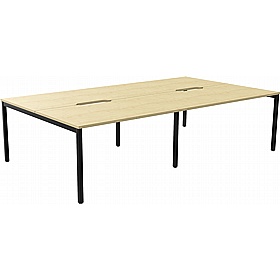 SmartLine 4 Person Back to Back Bench Office Desking - Office Desks