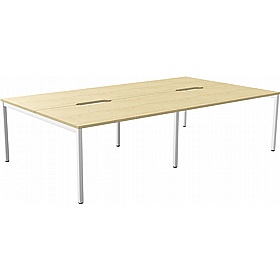 SmartLine 4 Person Back to Back Bench Office Desking - Office Desks